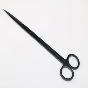 Eco-friendly Aquarium Cleaning Kit Black Straight Curved Aquarium Plant Scissors