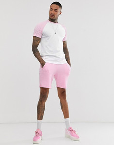 T-shirt girocollo a girocollo a asciugatura rapida con maniche Raglan a contrasto in Spandex per adulti - Product Image 5