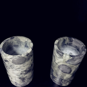 De China, venta al por mayor de piedra mármol vela tarros de mármol tazas de mármol de Carrara blanco vela tarros - Product Image 2