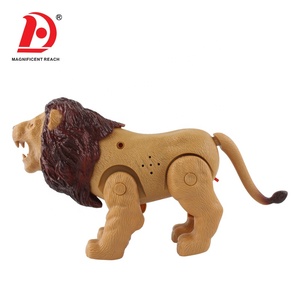 HUADA B/O Modèle Animal Jouet Lion Électronique en Plastique Simulé pour Enfant Petit Animal de Compagnie avec Sons et Lumière - Product Image 4