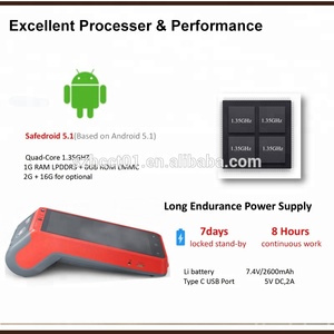 High quality Smart <span class=keywords><strong>mobile</strong></span> Android EDC portable POS Terminal payment Machinel with scanner code monkey bars HCC-Z100 - Product Image 4