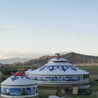 Yourts de mongolie, Design personnalisé de conception personnalisée, pour Camping en plein air, 12m de diamètre