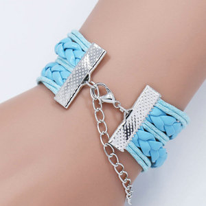 Clásico salmo encantos tejidos hechos a mano ronda <span class=keywords><strong>de</strong></span> cristal letra pulsera <span class=keywords><strong>Biblia</strong></span> cita regalo <span class=keywords><strong>de</strong></span> la joyería para cristiano - Product Image 6