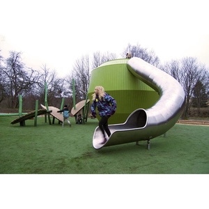 Thiết Kế Mới Mẫu Giáo Trẻ Em Sân Chơi Ngoài Trời Thép Không Gỉ Slides, An Toàn Trẻ Em Bên Ngoài Sân Chơi Trượt Thiết Bị - Product Image 4