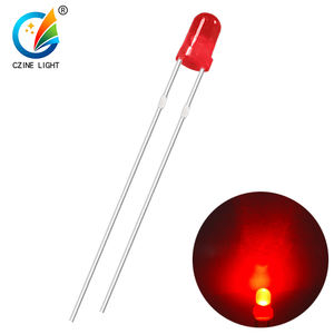 Venta al por mayor nuevo modelo precio barato 3mm redondo rojo difusa led Diodo Emisor para mostrar - Product Image 1