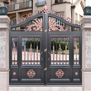 Porte électrique de luxe en aluminium, modèle européen et américain, décoration de maison, cour, entrée principale en promotion - Product Image 5