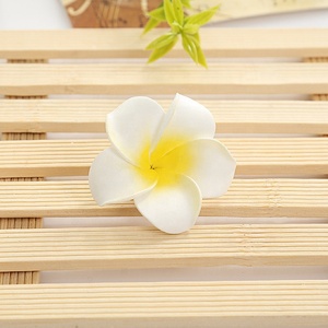 Flor <span class=keywords><strong>de</strong></span> Plumeria <span class=keywords><strong>de</strong></span> espuma Artificial para decoración <span class=keywords><strong>de</strong></span> sombreros, V-1102, venta al por mayor - Product Image 3