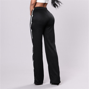 Nuovi <span class=keywords><strong>pantaloni</strong></span> <span class=keywords><strong>neri</strong></span> personalizzati <span class=keywords><strong>pantaloni</strong></span> a gamba larga da <span class=keywords><strong>donna</strong></span> per tutta la stagione - Product Image 6