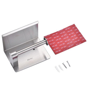 Montaggio a parete <span class=keywords><strong>adesivo</strong></span> di carta con Mensola di Immagazzinaggio Del Telefono Mobile SUS 304 In Acciaio Inox <span class=keywords><strong>Bagno</strong></span> di carta supporto del tessuto - Product Image 4