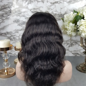 Caliente de la venta del <span class=keywords><strong>360</strong></span> de pelo humano peluca frontal de encaje tapa - Product Image 2