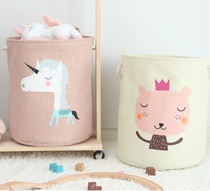 <span class=keywords><strong>Panier</strong></span> de rangement décoratif en toile tissé pour chambre d'enfant - Product Image 6