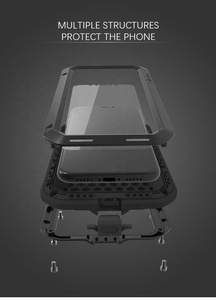 Love mei – coque de té<span class=keywords><strong>l</strong></span>éphone étanche antichoc en Silicone métallique pour <span class=keywords><strong>iPhone</strong></span> <span class=keywords><strong>XS</strong></span> - Product Image 2