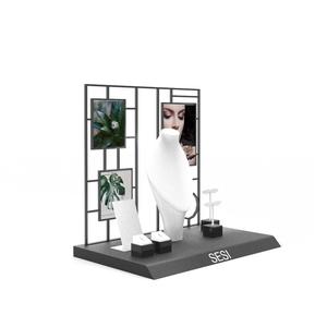 <span class=keywords><strong>SESI</strong></span> earrings for jewelry ring necklace display stand with lacquer painting - Product Image 4