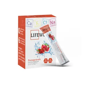 Lifeworth organic pomegranate electrolyte powder sports energy drink without sugar