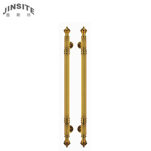Manija de puerta de lujo de oro rosa antiguo vintage de buena calidad - Product Image 6