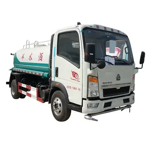 Camión cisterna de agua Sinotruk HOWO 4X2 RHD 5M3 bowser de 5000 litros