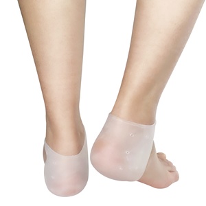 <span class=keywords><strong>Amazon</strong></span> hot selling foot care soft <span class=keywords><strong>silicone</strong></span> gel heel protector shoe Insert heel pain relief gel sock for - Product Image 2