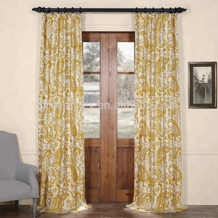 Personalizável China fabricante 100% algodão cortina projetor franja cortina líquida