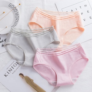 Culottes triangulaires en dentelle pour femmes, collection 2019, taille basse, respirantes, de haute qualité, en coton ajouré - Product Image 4