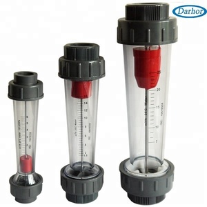 Lzs <span class=keywords><strong>Plastic</strong></span> Buis Type Rotameter Water Flowmeter 1-10 M3/H Met Alarm Waterstroom Schakelaar - Product Image 6