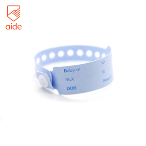 2021 bandes d'identification médicale imprimées personnalisées bande d'identification du patient bande de poignet bébé hôpital étiquette bracelet - Product Image 2