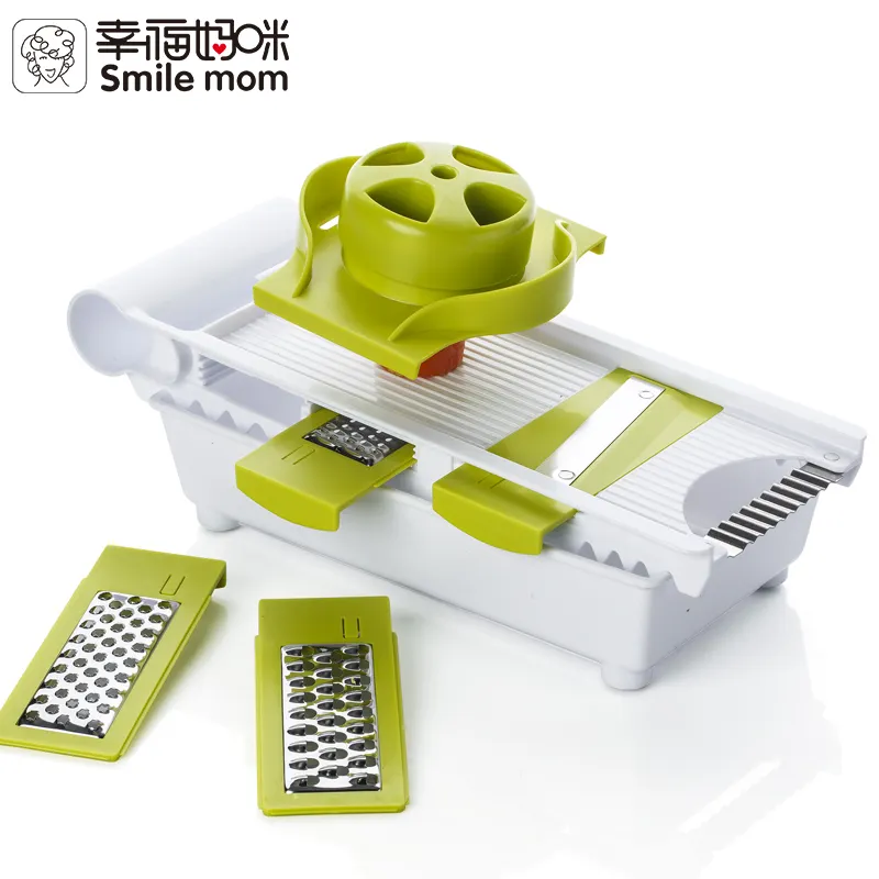 6 in 1 Cucina Robot da Cucina Verdura Mano Trituratore-Piega Verdura Cutter-Affettatrice di Verdure-Manuale di Patate Grattugia