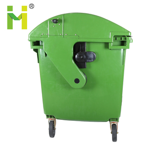 Cubo de <span class=keywords><strong>basura</strong></span> de plástico, <span class=keywords><strong>contenedor</strong></span> de <span class=keywords><strong>basura</strong></span> de 660 <span class=keywords><strong>litros</strong></span>, 1100 <span class=keywords><strong>Litros</strong></span>, 1200L, ruedas de exterior - Product Image 5