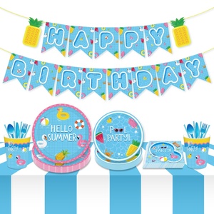 Huancai-suministros de fiesta de natación, hello, decoraciones de fiesta de verano, bricolaje, fotomatón, accesorios de fiesta de playa con <span class=keywords><strong>palos</strong></span> de madera, 25 uds. - Product Image 5