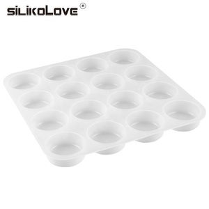 Mới 16-Cavity Oval Shape Xà Phòng Khuôn Xà Phòng Làm Khuôn Silicone Khay Tự Làm Làm Bánh DIY - Product Image 2
