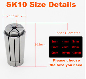 Bán buôn SK collets sk16 SK10 collets cho CNC bán buôn SK collets sk16 3mm 4mm 5mm 6mm 7mm 8mm 9mm 10mm 11mm 12mm 13mm 14mm - Product Image 2