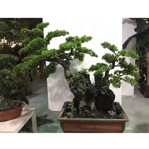 <span class=keywords><strong>Vendita</strong></span> di <span class=keywords><strong>piante</strong></span> verdi in plastica verde in fibra di vetro per interni Mini albero di pino artificiale sostenibile eco-friendly 110cm - Product Image 5