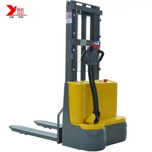 Walkie Rider tipo full electric stacker carrello elevatore 1t 1.5t 2t elettrico pallet camion per il magazzino e il contenitore