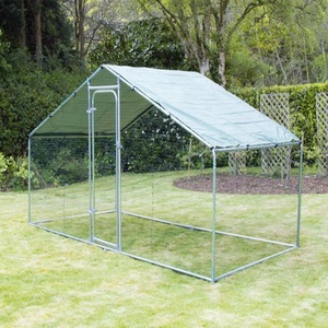 Fabricación profesional vender directamente al aire libre grande de Metal Rabbit Hutch Guinea cerdo pollo pluma correr - Product Image 1