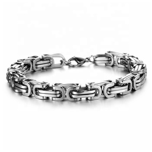 Mecylife pulseira personalizada masculina, joias vintage de aço inoxidável - Product Image 2