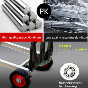Multifuncional de aluminio Haevy de transporte de mercancías de la herramienta de mano Carro de rueda <span class=keywords><strong>Mute</strong></span> - Product Image 6