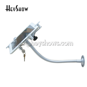 10 12.6 inch hiển thị Máy tính bảng đứng an toàn <span class=keywords><strong>iPad</strong></span> khóa kẹp với linh hoạt Gripper ống gắn hệ thống báo động cho tường Máy tính để bàn gắn - Product Image 5