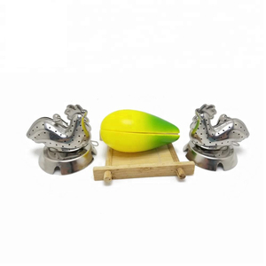 Infusor de Té de Acero Inoxidable con Forma de <span class=keywords><strong>Gallo</strong></span> y Cadena, Gran Venta - Product Image 3