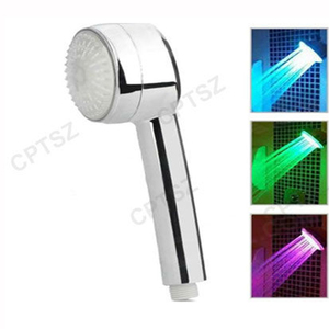 LED 4 changement de couleur <span class=keywords><strong>douche</strong></span> à main, pomme de <span class=keywords><strong>douche</strong></span>/robinet alimenté par un jet d'eau - Product Image 1