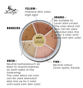 OEM ligero cara Base <span class=keywords><strong>de</strong></span> maquillaje contorno <span class=keywords><strong>de</strong></span> la piel 6 corrección <span class=keywords><strong>de</strong></span> Color oscuro círculo ocultar paleta <span class=keywords><strong>corrector</strong></span> crema - Product Image 6