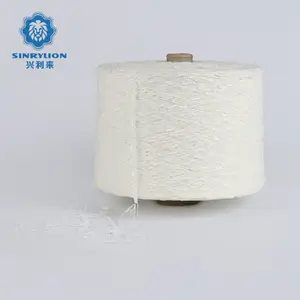 Factory Outlet Full dull white 5.2NM 40%Nylon60%Acrylic fancy ladder yarn for knitting scarf