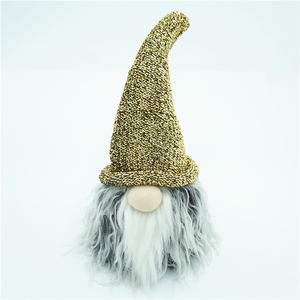 More popular 14 "nisse Christmas tomte <span class=keywords><strong>de</strong></span> Nordic Norwegian gnomos with hat gold tone - Product Image 1