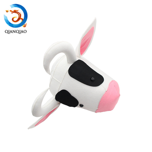 <span class=keywords><strong>De</strong></span> habitación fieltro formas láser <span class=keywords><strong>Cabeza</strong></span> <span class=keywords><strong>de</strong></span> <span class=keywords><strong>Vaca</strong></span> decoración <span class=keywords><strong>de</strong></span> <span class=keywords><strong>la</strong></span> pared - Product Image 2