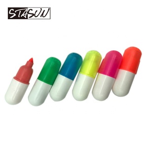 Mini Marcador Fluorescente en Forma de Pastilla de Vitamina, Juego de Bolígrafos de Cápsula Novedosos de Bolsillo para Niños, Escuelas y Regalos Médicos - Product Image 5