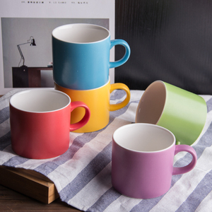 Offre Spéciale couleur argile cylindre poignée café et thé tasse en porcelaine usine - Product Image 2