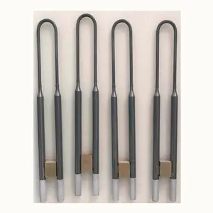 1700 1800 1850 1900 mosi2 heating elements for glass tempering electric muffle furnace heat treatment industry furnace price