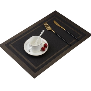 JR1015 precio al por mayor rectángulo café barato tela, manteles individuales de lugar de mesa de Mat - Product Image 4