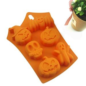 Durevole commestibile <span class=keywords><strong>Halloween</strong></span> Pumpkin Ghost 3D Shape Cake Baking Decoration Tools supporto stampo per torta in Silicone personalizzato - Product Image 4