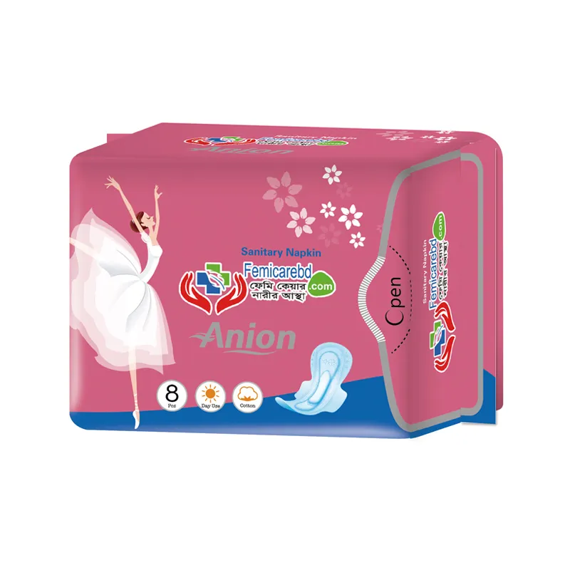 Disposable sanitary pads women cotton types of sanitary pad with anion chip from china suppliers sanitary napkin