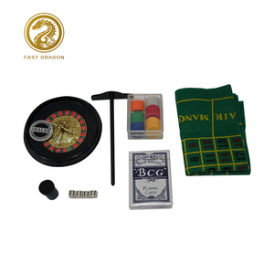 Casino juego de 5 en 1 caja de Metal juguetes de regalo para fiesta reunión 60 piezas de Poker, fichas de <span class=keywords><strong>la</strong></span> ruleta pelotas - Product Image 3