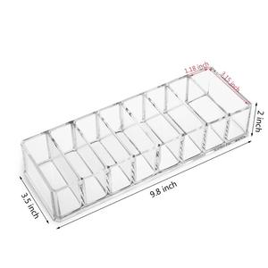 8 spazi <span class=keywords><strong>Trasparente</strong></span> Piccolo Acrilico di Trucco Dell'organizzatore Cosmetico Di Immagazzinaggio In Polvere Ombretto Compatto di Trucco Dell'organizzatore - Product Image 3